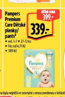 Pampers Premium Care Dětské plenky/pants