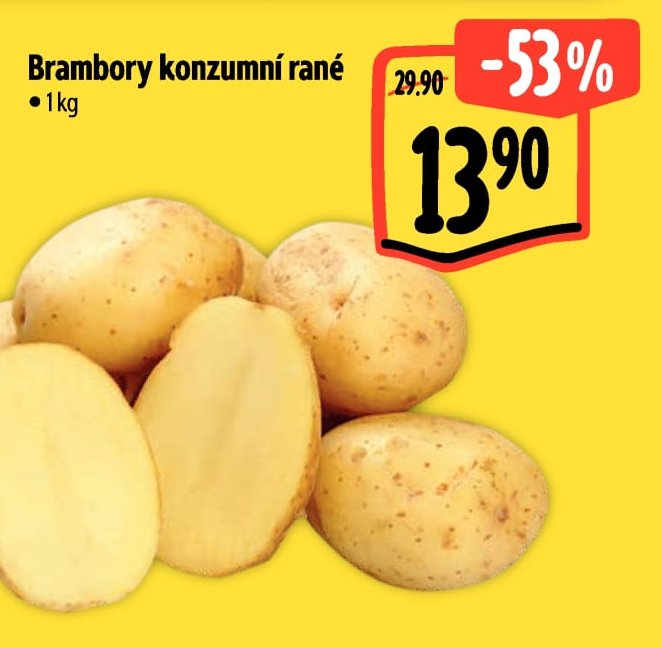Brambory konzumní rané