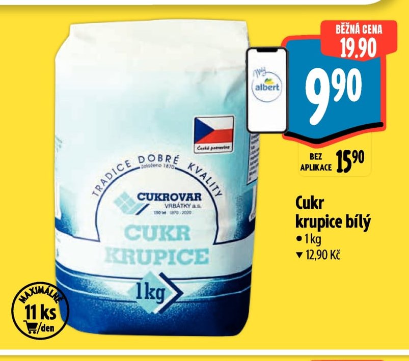 Cukr krupice bílý