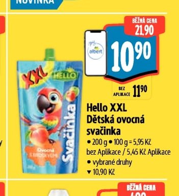 Hello XXL Dětská ovocná svačinka