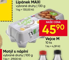 Vejce M 10 ks