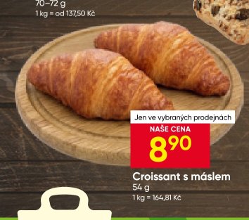 Croissant s máslem