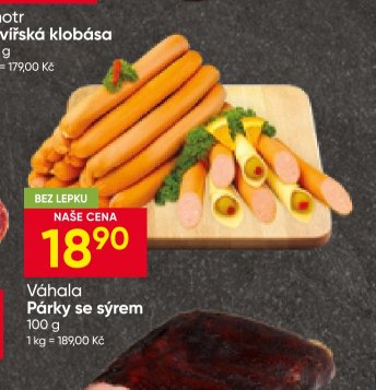 Váhala Párky se sýrem