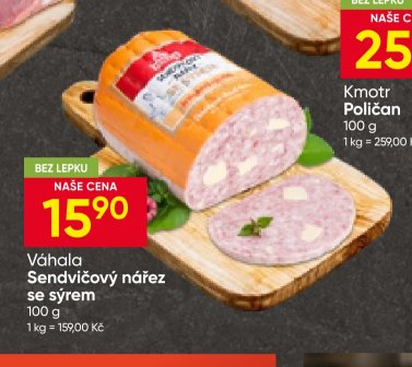 Váhala Sendvičový nářez se sýrem