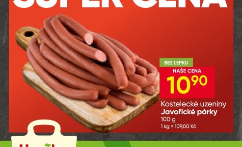 Kostelecké uzeniny Javořické párky
