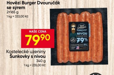 Kostelecké uzeniny Šunkovky s nivou