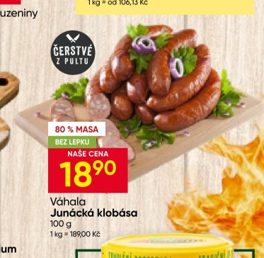 Váhala Junácká klobása