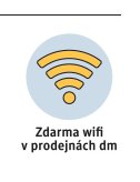 Zdarma wifi v prodejnách dm