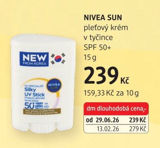 NIVEA SUN pleťový krém v tyčince SPF 50+