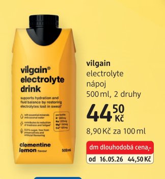 vilgain electrolyte drink