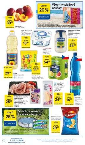 akční leták Tesco 1.7.2026-7.7.2026