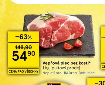 Vepřová plec bez kosti