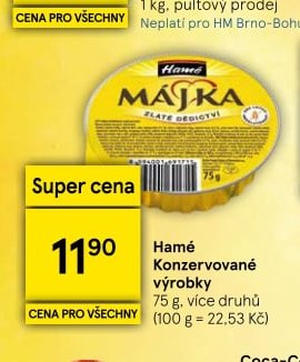 Hamé Konzervované výrobky