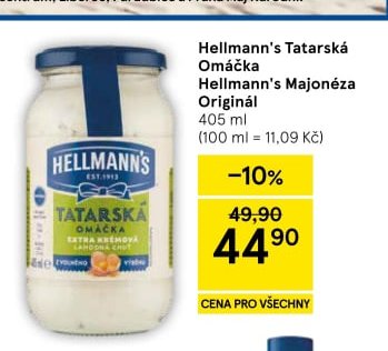 Hellmann's Tatarská omáčka / Majonéza