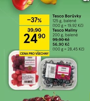 Tesco Borůvky 125 g