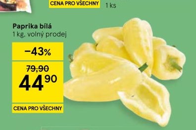 Paprika bílá 1 kg