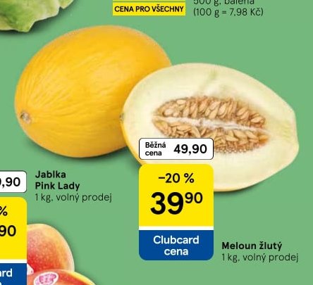 Meloun žlutý 1 kg