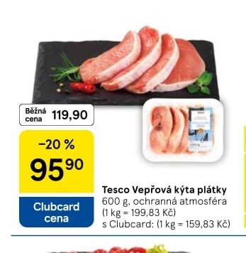 Tesco Vepřová kýta plátky