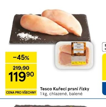 Tesco Kuřecí prsní řízky