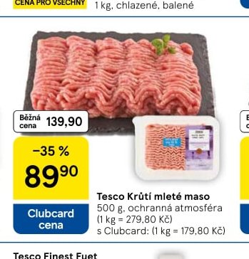 Tesco Krůtí mleté maso