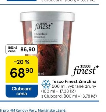 Tesco Finest Zmrzlina