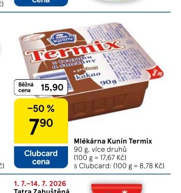Mlékárna Kunín Termix