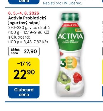 Activia Probiotický jogurtový nápoj