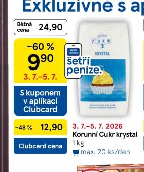 Korunní Cukr krystal 1 kg