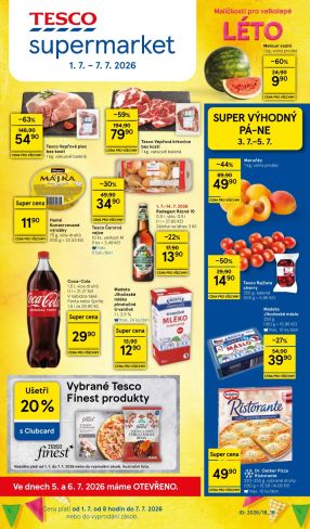 akční leták Tesco 1.7.2026-7.7.2026