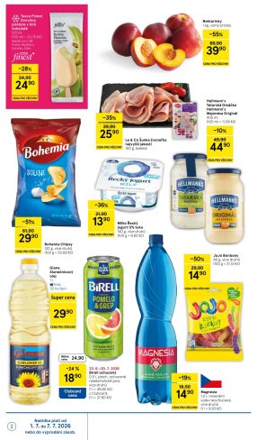 akční leták Tesco 1.7.2026-7.7.2026