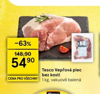 Tesco Vepřová plec bez kosti