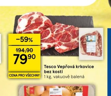 Tesco Vepřová krkovice bez kosti