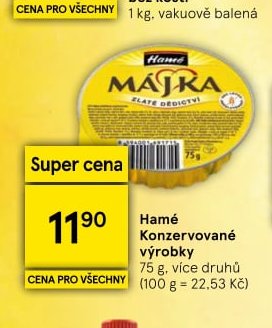 Hamé konzervované výrobky