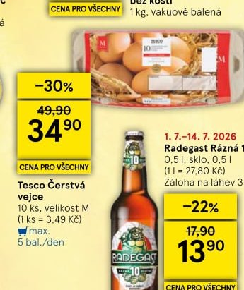 Tesco Čerstvá vejce