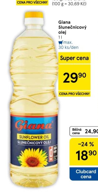Giana Slunečnicový olej 1 l