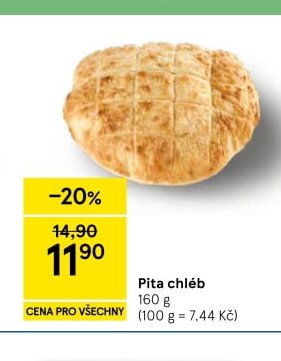 Pita chléb 160 g