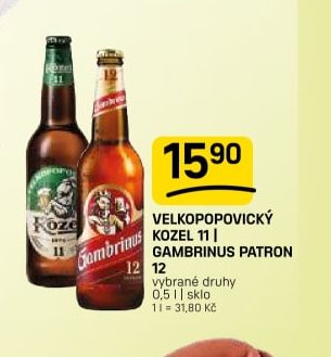 Velkopopovický Kozel 11 / Gambrinus Patron