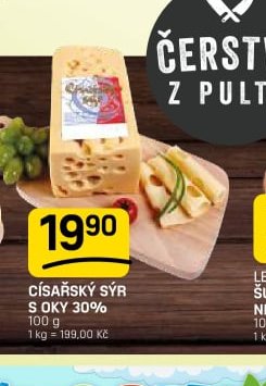 Císařský sýr s oky 30%
