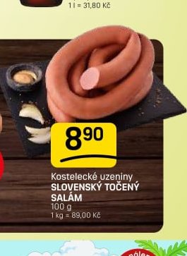 Kostelecké uzeniny Slovenský točený salám
