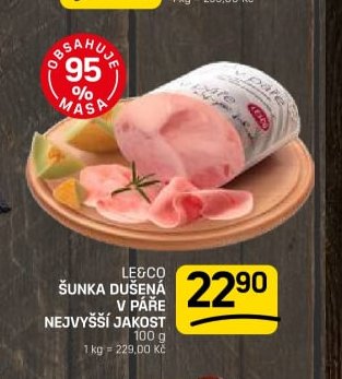 LE&CO ŠUNKA DUŠENÁ V PÁŘE NEJVYŠŠÍ JAKOST