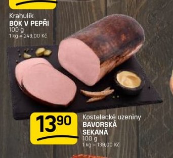 Kostelecké uzeniny BAVORSKÁ SEKANÁ