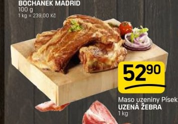 Maso uzeniny Písek UZENÁ ŽEBRA