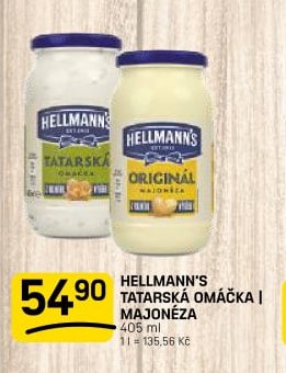 HELLMANN'S TATARSKÁ OMÁČKA I MAJONÉZA