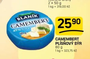 CAMEMBERT PLÍSŇOVÝ SÝR