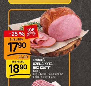 Krahulík uzená kýta bez kosti