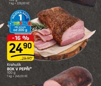 Krahulík bok v pepři