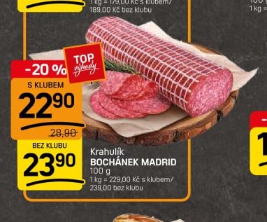 Krahulík bochánek madrid