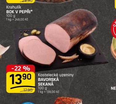 Kostelecké uzeniny sekaná