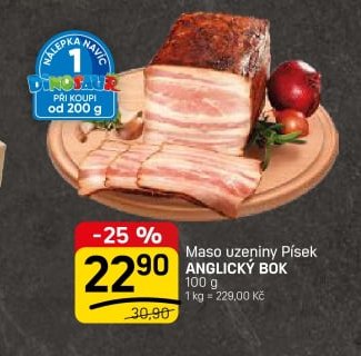 Maso uzeniny písek anglický bok