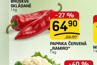PAPRIKA ČERVENÁ RAMIRO 1 kg